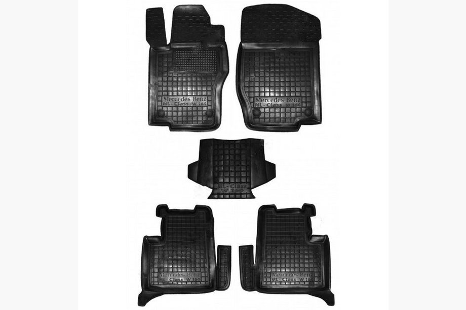 Mercedes ML W164 2005–2011 Gummimattor med hög kant (Autogumm) Image