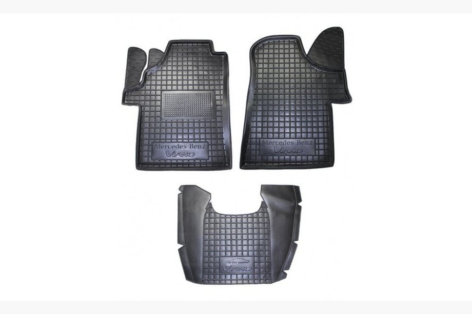 Mercedes Viano 2004–2014 Gummimattor med hög kant (Autogumm) Image