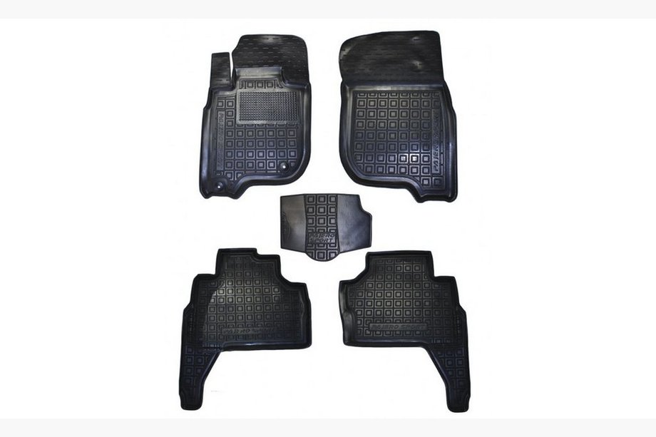Mitsubishi Pajero Sport 2008–2015 Gummimattor med hög kant (Autogumm) Image