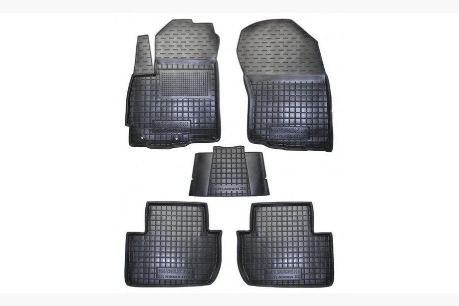 Mitsubishi Outlander 2006–2012 Gummimattor med hög kant XL (Autogumm) Image