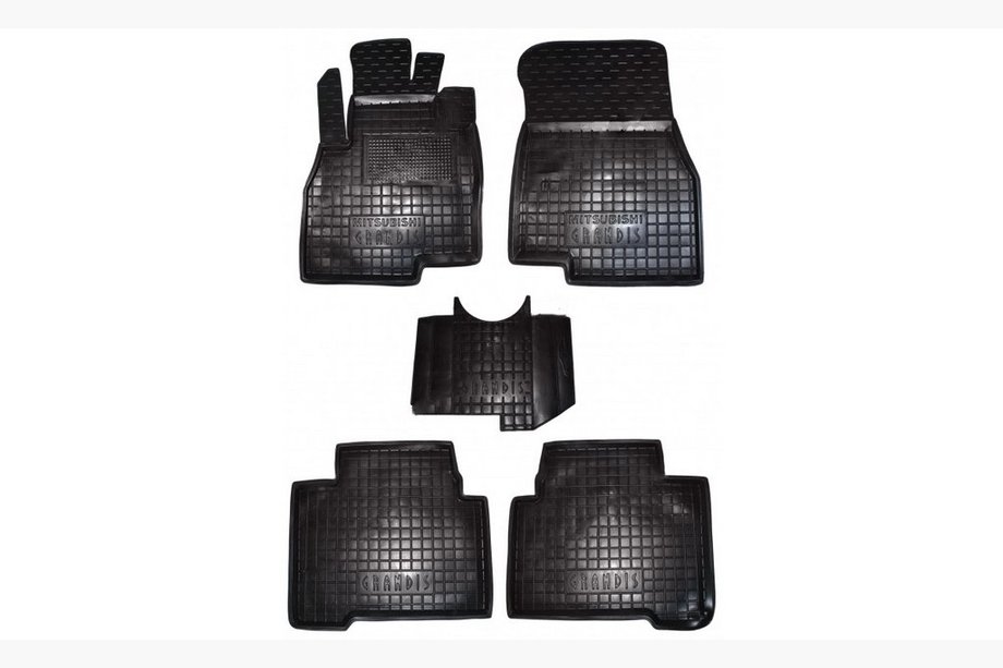 Mitsubishi Grandis 2003–2011 Gummimattor med hög kant, 5-sits (Autogumm) Image