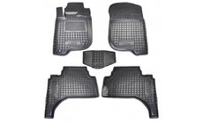Mitsubishi L200 2006–2015 Gummimattor med upphöjd kant Short база (Autogumm) foto 1