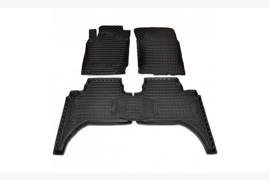 Mitsubishi L200 2006–2015 Gummimattor med kant 2013+ Long база (Autogumm) Image