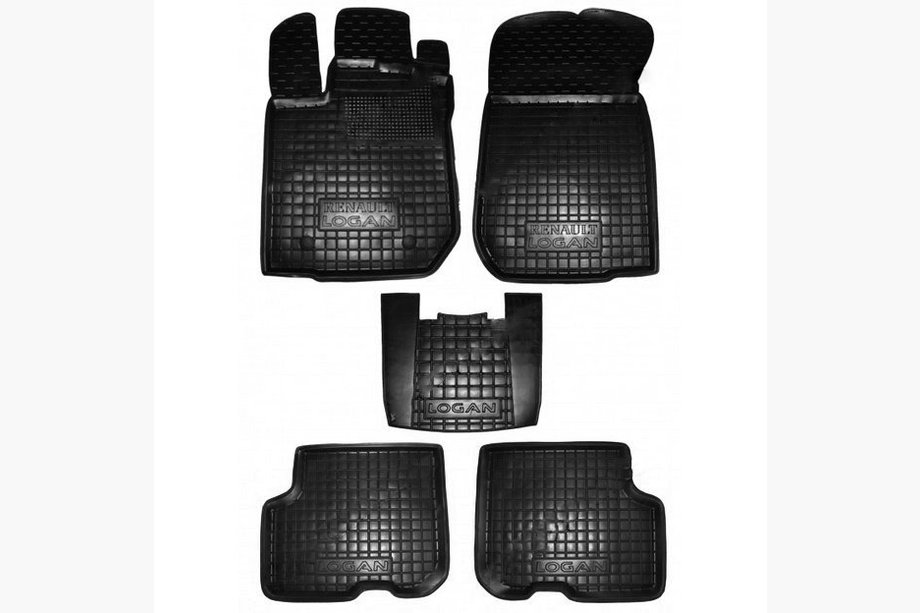 Renault Logan II 2013–2022 Gummimattor med hög kant (Autogumm) Image