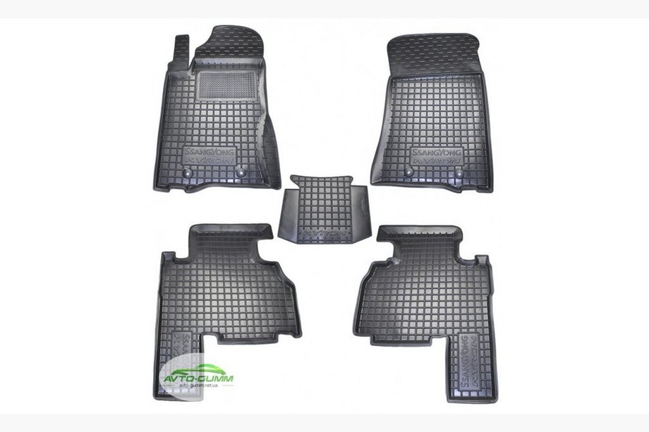 SsangYong Kyron 2005–2014 Gummimattor med hög kant (Autogumm) Image