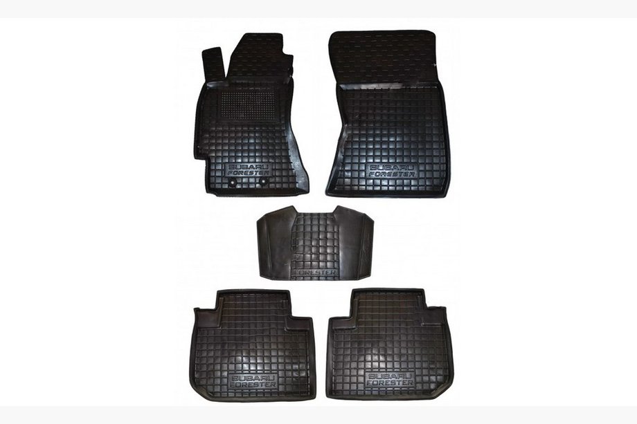 Subaru Forester 2008–2013 Gummimattor med hög kant (Autogumm) Image