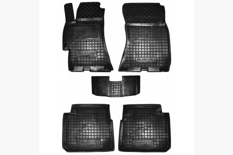 Subaru Outback 2005–2009 Gummimattor med hög kant (Autogumm) Image