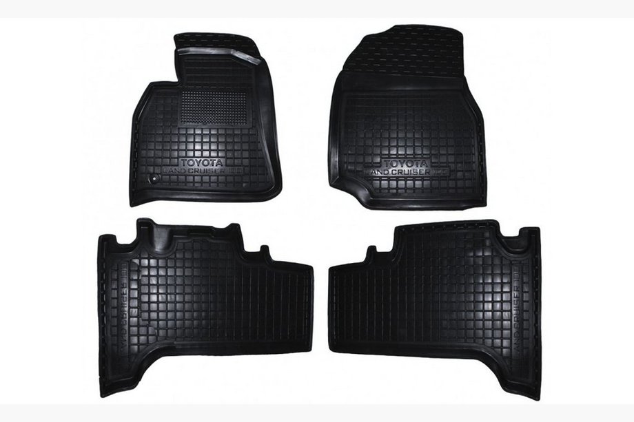 Toyota Land Cruiser 100 1998–2007 Gummimattor med hög kant (Autogumm) Image