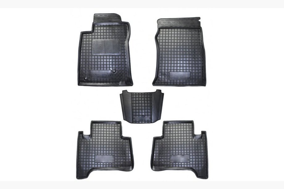 Toyota Land Cruiser Prado 120 2002–2009 Gummimattor med hög kant (Autogumm) Image