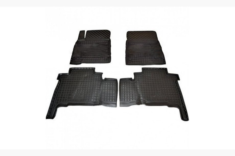Toyota Land Cruiser 200 2007–2021 Gummimattor till kupén med upphöjd kant 2007-2012 (Autogumm) Image