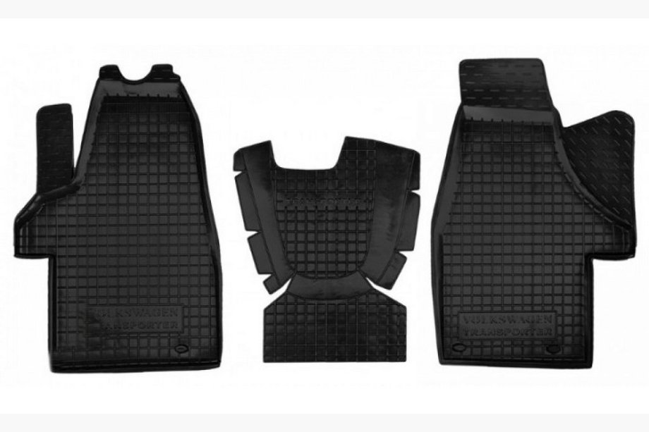 Volkswagen T5 2010–2015 Gummimattor med kant Transporter fram 1+1 (Autogumm) Image