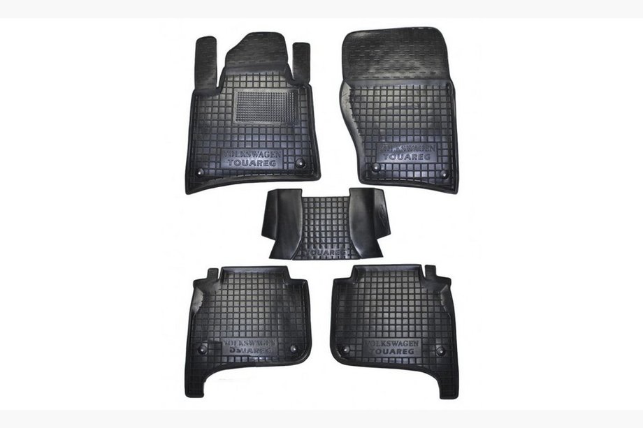 Volkswagen Touareg 2010–2018 Gummimattor med hög kant (Autogumm) Image