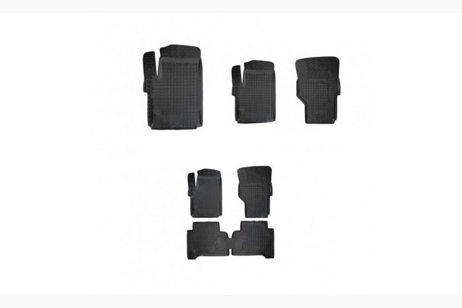 Volkswagen Amarok 2010–2022 Gummimattor med hög kant (Autogumm) Image
