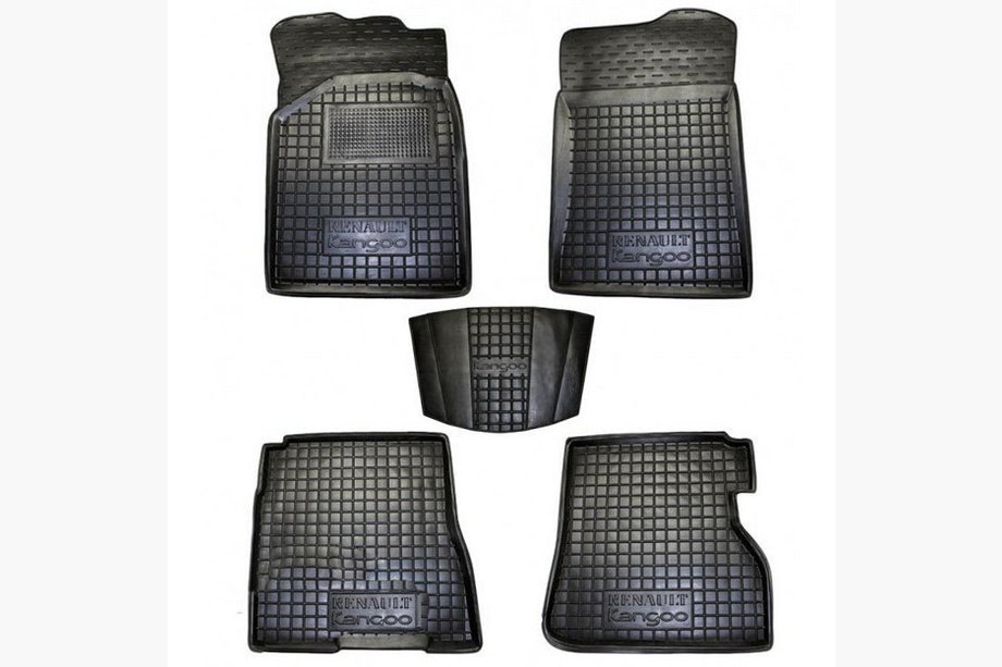 Renault Kangoo 1998–2008 Gummimattor till kupén med 3D-kant (Autogumm) Image