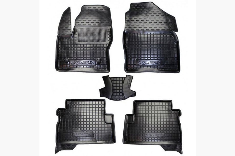 Ford Kuga/Escape 2013–2019 Gummimattor med hög kant (Autogumm) Image