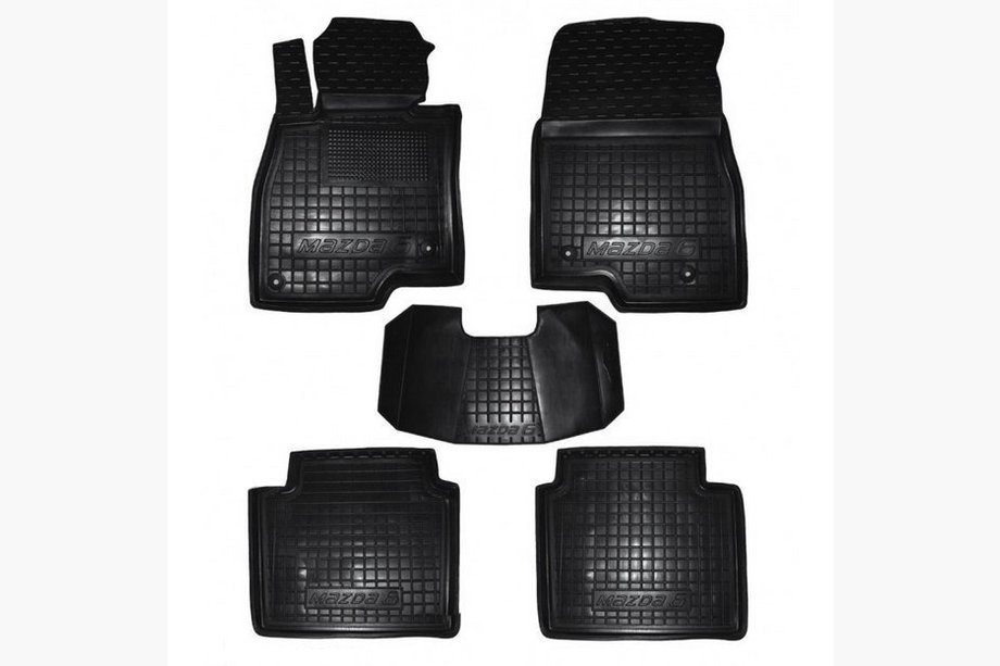 Mazda 6 2012–2024 Gummimattor med hög kant (Autogumm) Image