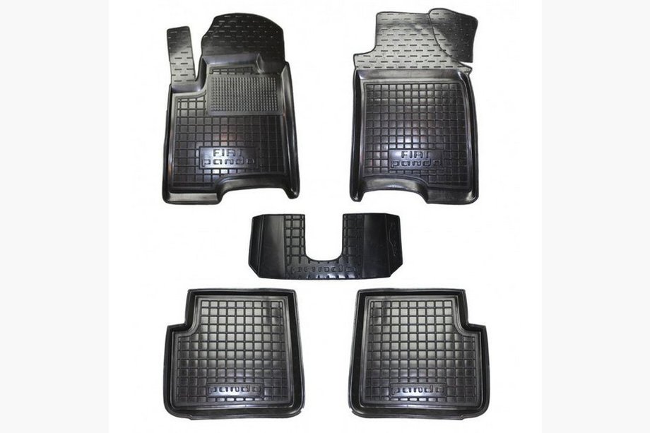 Fiat Panda 2003–2011 Gummimattor med hög kant (Autogumm) Image