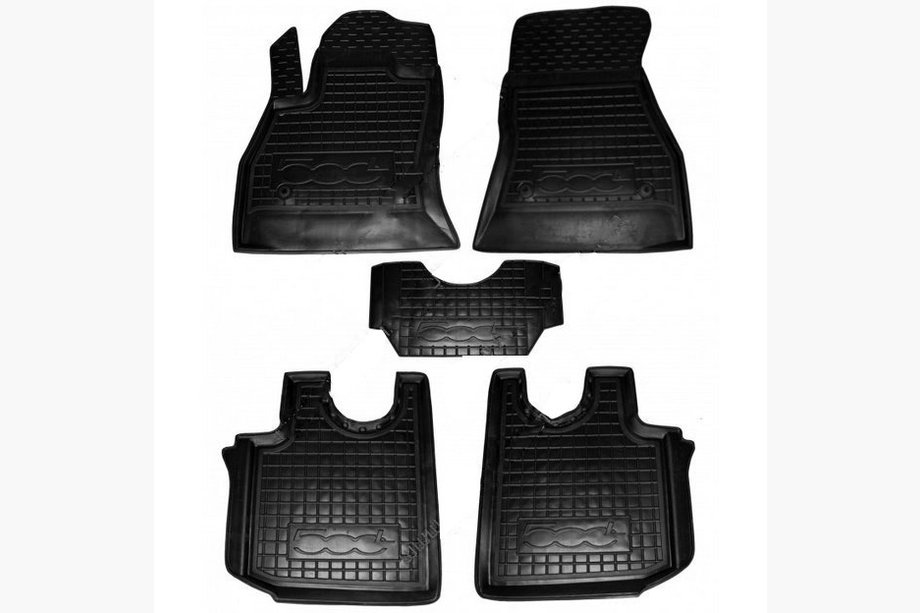 Fiat 500/500L 2013–2022 Gummimattor med kant 500L (Autogumm) Image