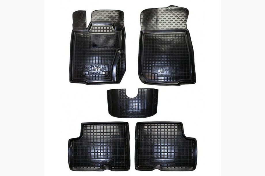 Renault Duster 2008–2017 Gummimattor med kant 4WD 2012-2014 Europautförande (Autogumm) Image