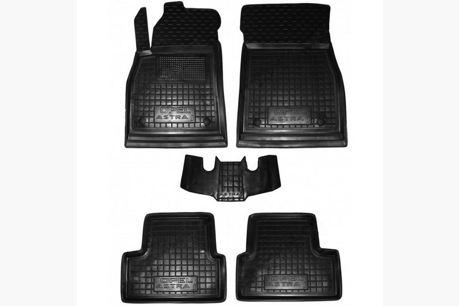 Opel Astra J 2009–2015 Gummimattor med hög kant (Autogumm) Image