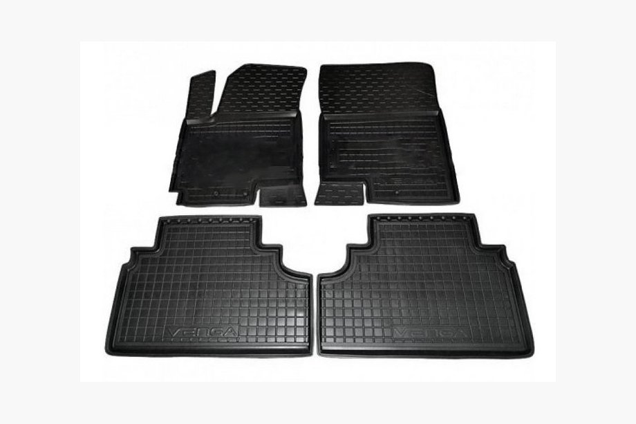 Kia Venga 2010–2019 Gummimattor med hög kant (Autogumm) Image