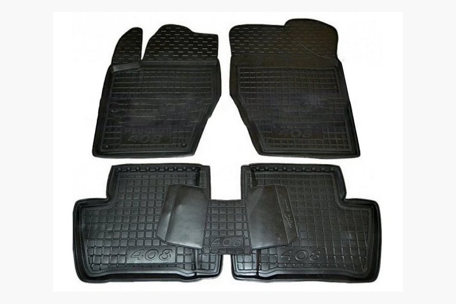 Peugeot 408 2010–2018 Gummimattor med hög kant (Autogumm) Image