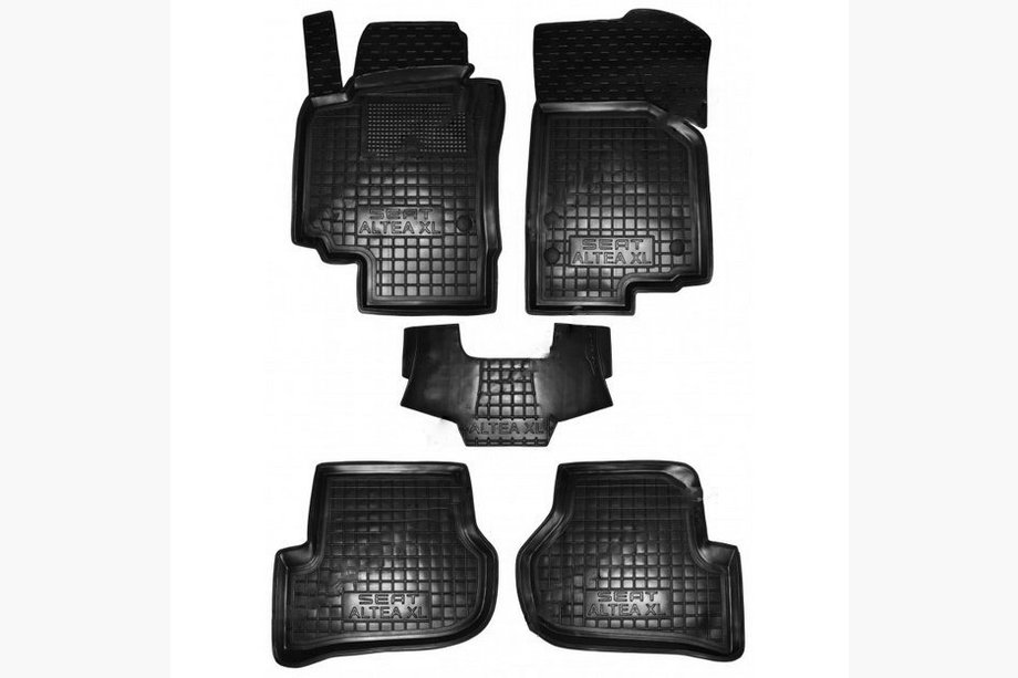Seat Altea 2004–2015 Gummimattor med hög kant XL (Autogumm) Image