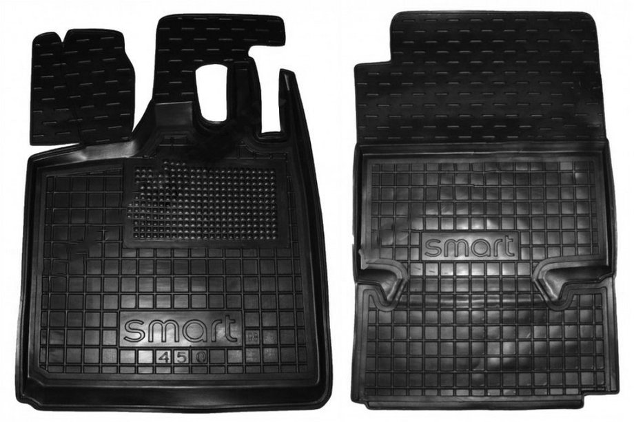 Smart 1998–2007 Gummimattor med kant 450 Fortwo (Autogumm) Image