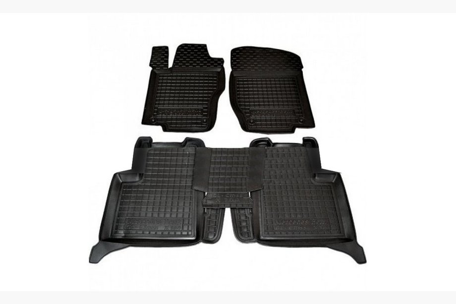 Mercedes GL class X164 2006–2012 Gummimattor med hög kant (Autogumm) Image