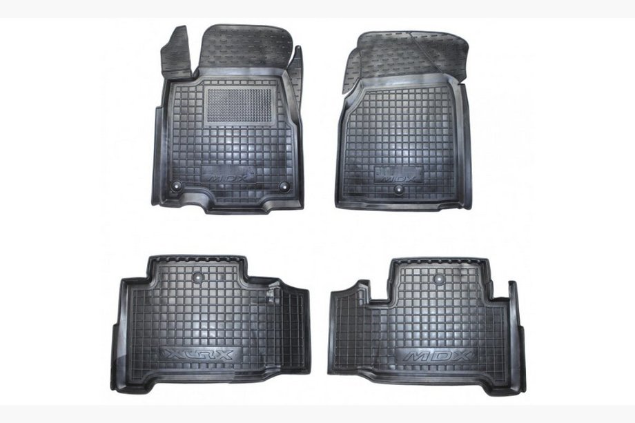 Acura MDX 2007–2013 Gummimattor med hög kant (Autogumm) Image