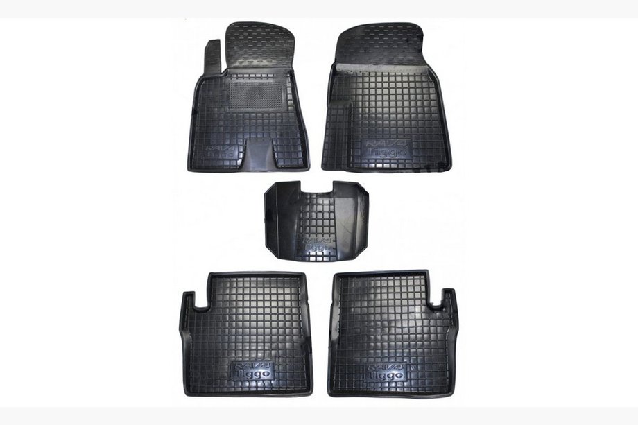 Toyota Rav 4 2001–2005 Gummimattor med hög kant (Autogumm) Image