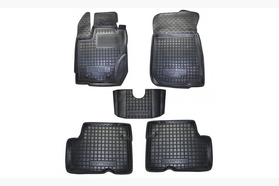 Renault Duster 2008–2017 Gummimattor till kupén med hög kant 2015+ 2/4WD EU-utförande (Autogumm) Image