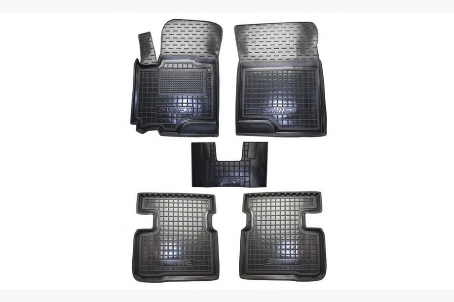 Suzuki Swift 2005–2010 Gummimattor med hög kant (Autogumm) Image