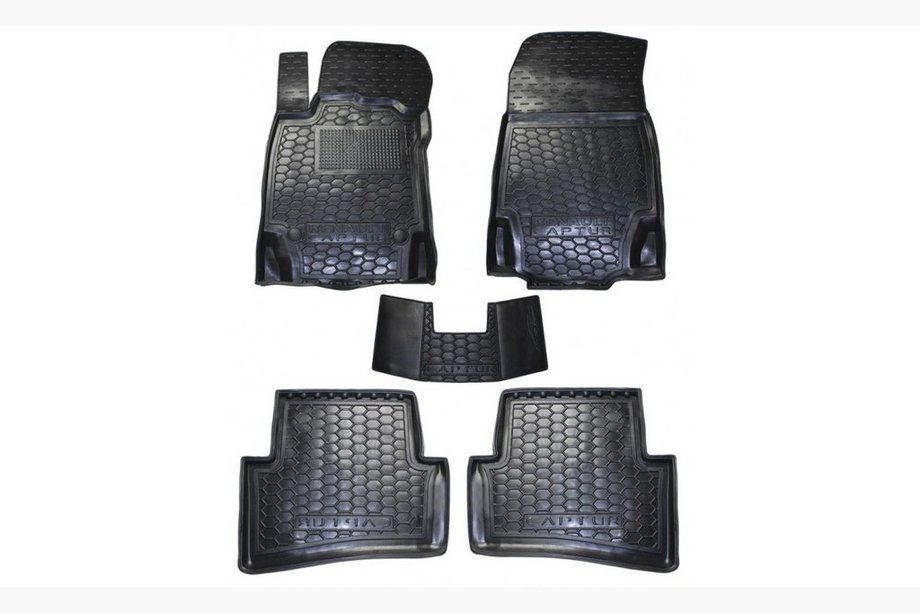 Renault Captur 2013–2019 Gummimattor med hög kant (Autogumm) Image