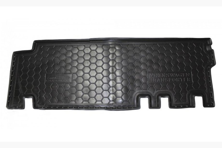 Volkswagen T5 2010–2015 Gummimattor med hög kant Caravelle 2:a raden med värmare (Autogumm) Image