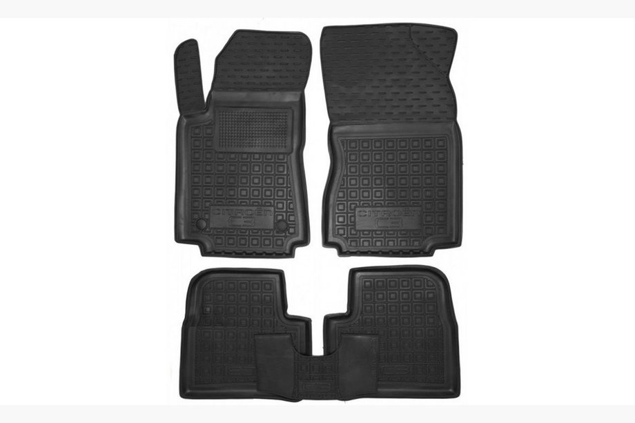 Citroen C-3 2016–2023 Gummimattor med hög kant (Autogumm) Image