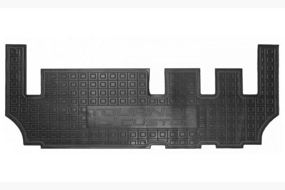 Ford Custom 2013–2022 Gummimattor med kant 2015+ tredje raden (Autogumm) Image