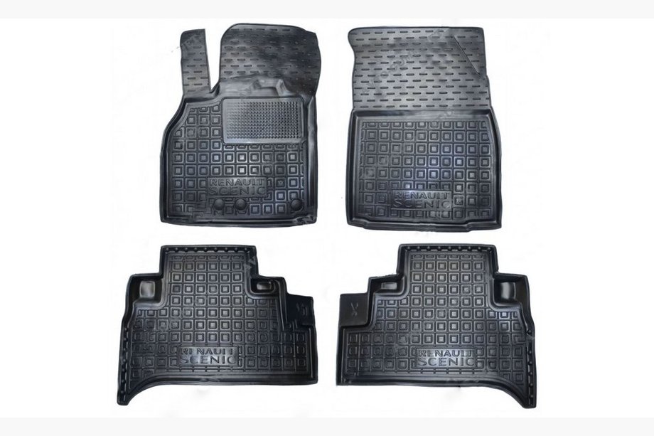 Renault Scenic/Grand 2009–2016 Gummimattor med hög kant (Autogumm) Image