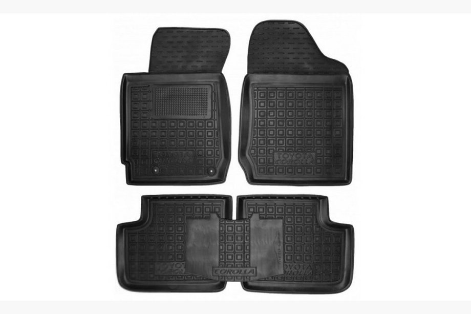 Toyota Corolla 2002–2007 Gummimattor med hög kant (Autogumm) Image