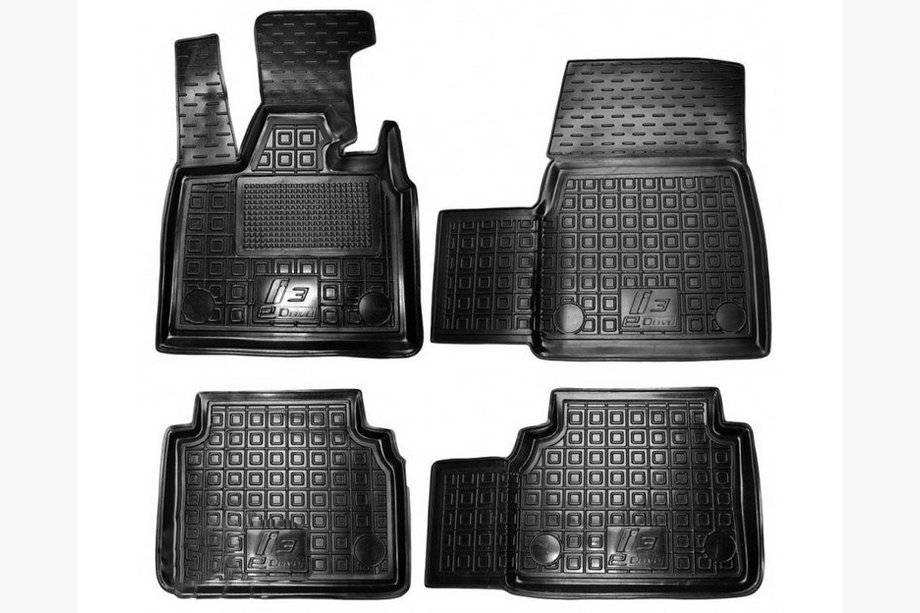BMW I3 2013–2022 Gummimattor med hög kant (Autogumm) Image