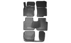 Skoda Kodiaq 2016–2023 Gummimattor till kupén med hög kant, 7 säten (Autogumm) foto 1