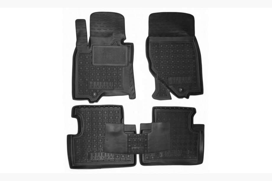 Infiniti FX 2008–2012 Gummimattor med hög kant (Autogumm) Image