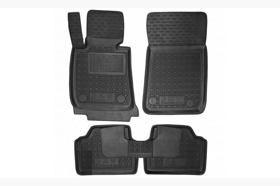 BMW 3-serie E90/E91 2005–2011 Gummimattor med hög kant (Autogumm) Image