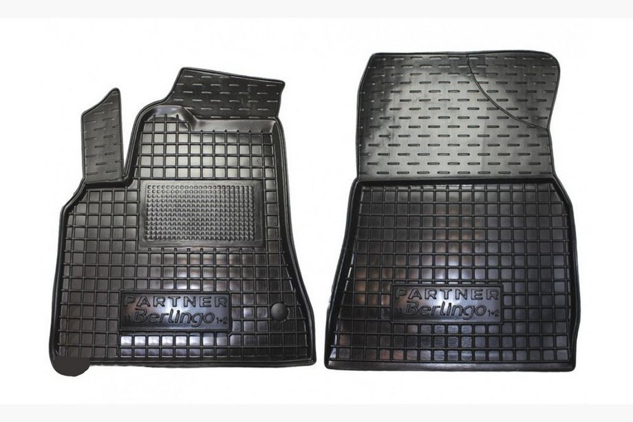 Citroen Berlingo 2008–2018 Gummimattor till kupén med upphöjd kant 2 st (Autogumm) Image