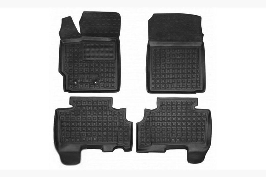 Toyota Yaris 2006–2011 Gummimattor med hög kant (Autogumm) Image