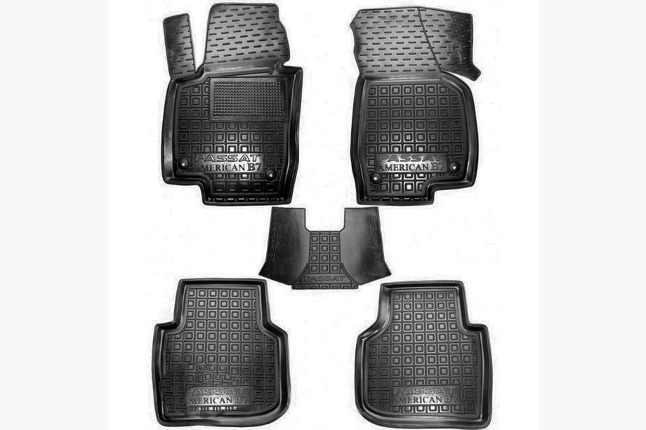 Volkswagen Passat B7 2012–2015 Gummimattor med kant USA (Autogumm) Image