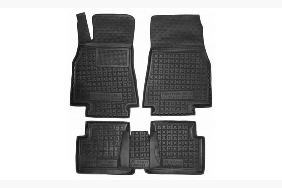 Mercedes A-class W169 2004–2012 Gummimattor med hög kant (Autogumm) Image