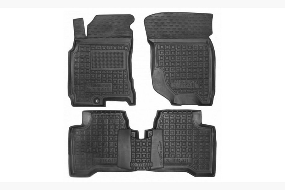 Nissan X-trail T30 2002–2007 Gummimattor med hög kant (Autogumm) Image
