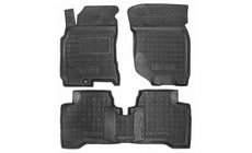 Nissan X-trail T30 2002–2007 Gummimattor med hög kant (Autogumm) foto 1