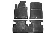 Hyundai Santa Fe 4 2018–2023 Gummimattor med hög kant, 5-sits (Autogumm) foto 1